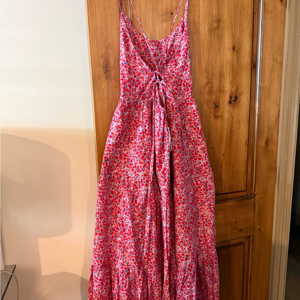XiRENA Owynn Dress  Red & Blue Floral